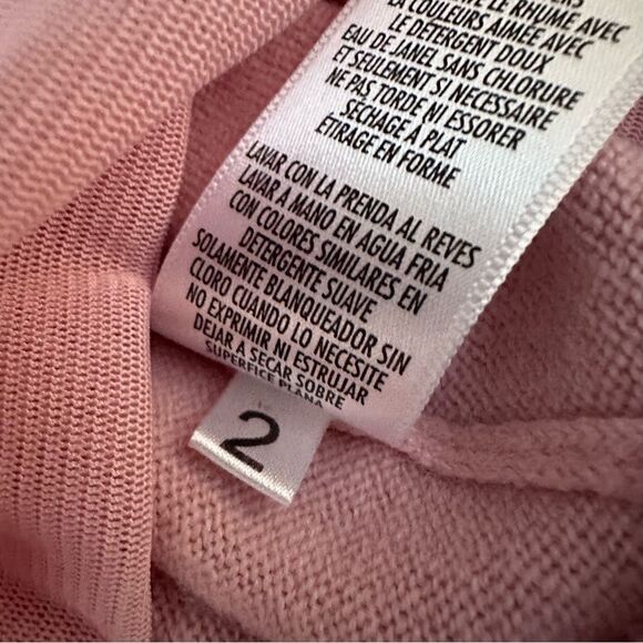 Vintage Women Petite M Sweater Cardigan Pink Gold Beaded Ornate Sparkle Jacket - Picture 10 of 11